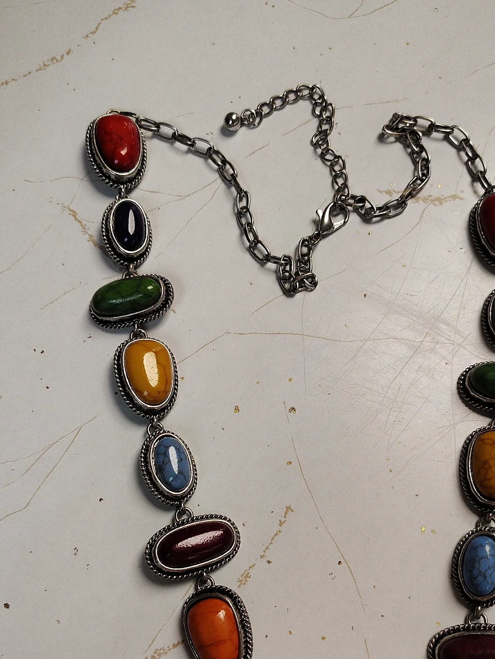 Laci Lariat Necklace Squash Blossoms 27